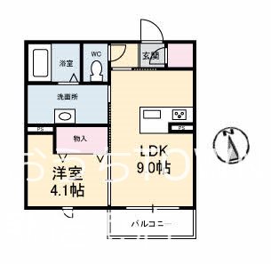 ルミナスコート 207号室 間取り