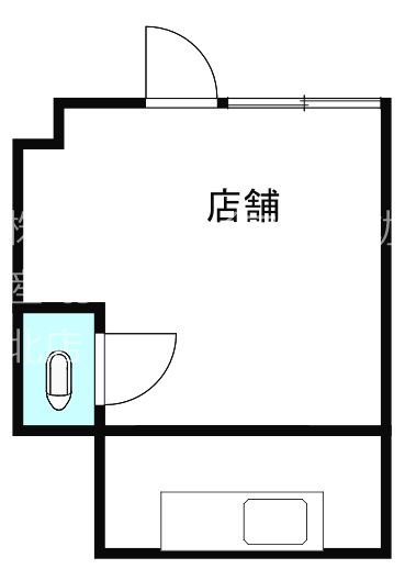 岡山ビル　テナント 北東号室 間取り