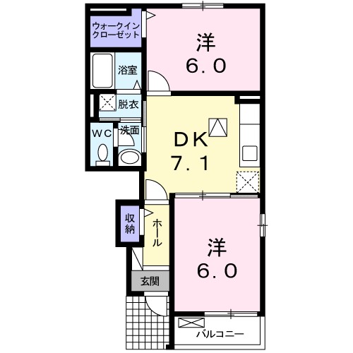 笑顔館Ｂ 103号室 間取り