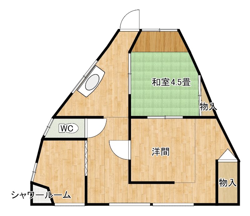 新田町1丁目6-54テナント 間取り