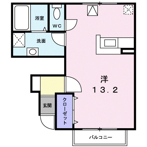 プラティーク南江戸 101号室 間取り