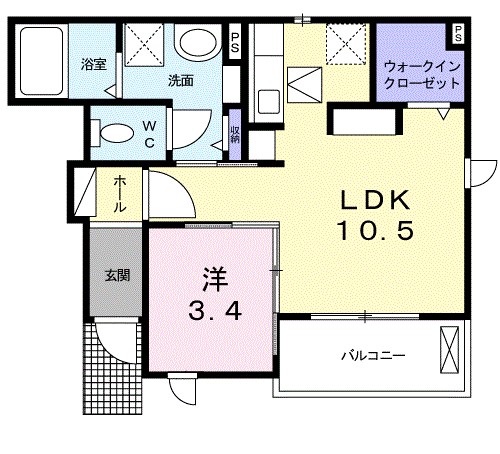 マウナ　レイ 103号室 間取り
