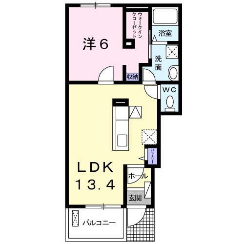 セレノ・セレーノⅠ 102号室 間取り