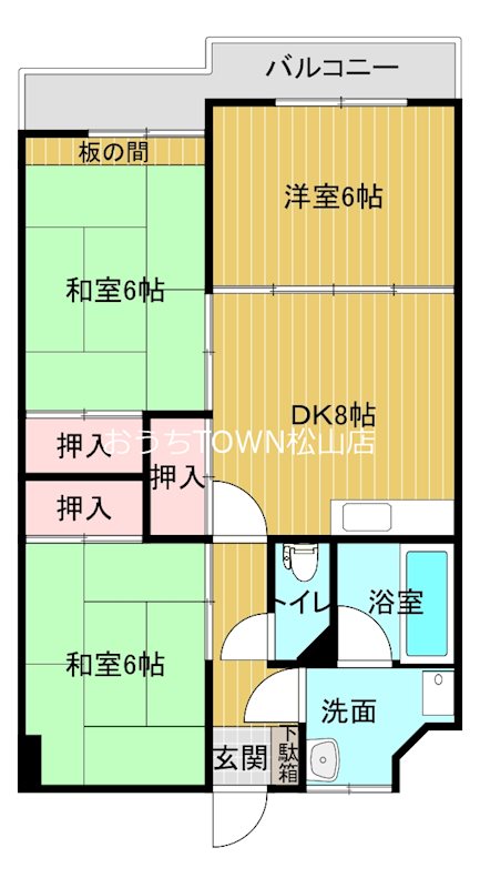 アインヴィントマンション 606号室 間取り