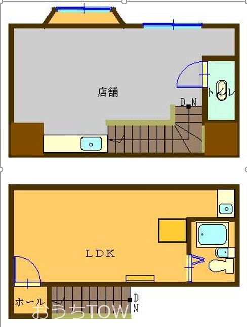 藤川貸店舗 1号室 間取り