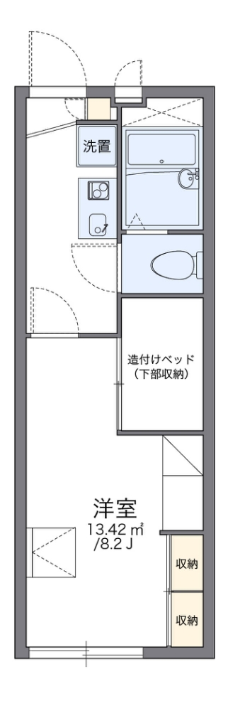 レオパレスさくら 101号室 間取り
