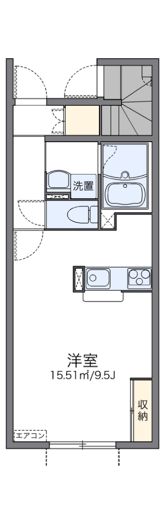 レオネクスト桜ツインＡ 108号室 間取り
