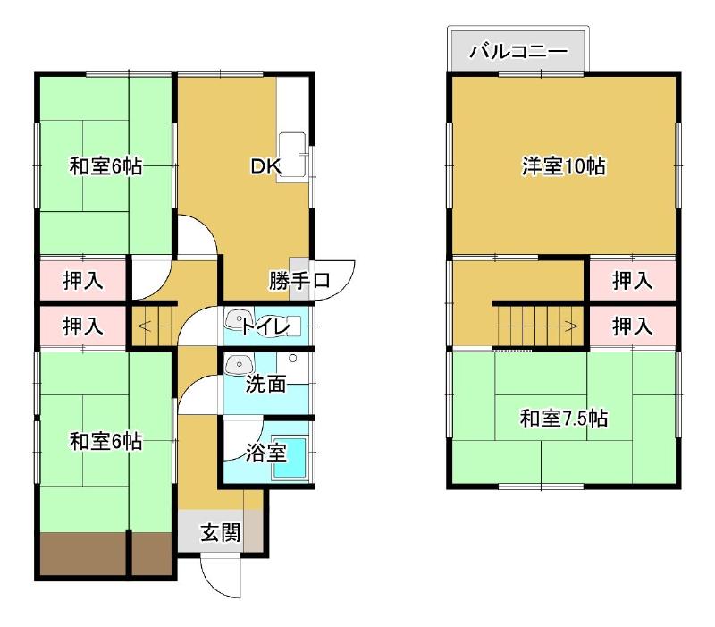 上田Ｙ．Ｕ貸家 間取り