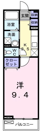 パールメゾン 202号室 間取り