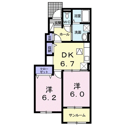 グレーシア・Ｎ 間取り図