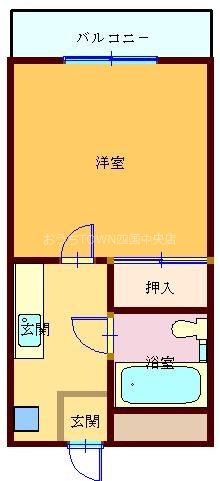 パソナⅣ 201号室 間取り