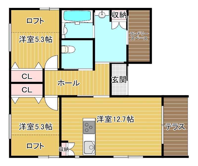 セルダム北斎院  間取り