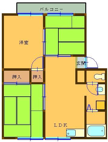 仙波ハイツⅡ 103号室 間取り