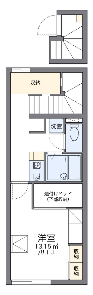 レオパレスＰｌｕｍｅ 207号室 間取り