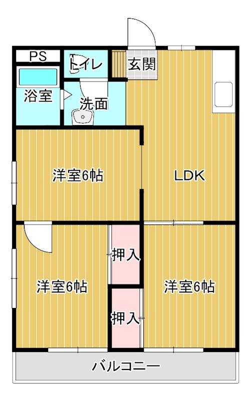 ゆうきマンション 203号室 間取り