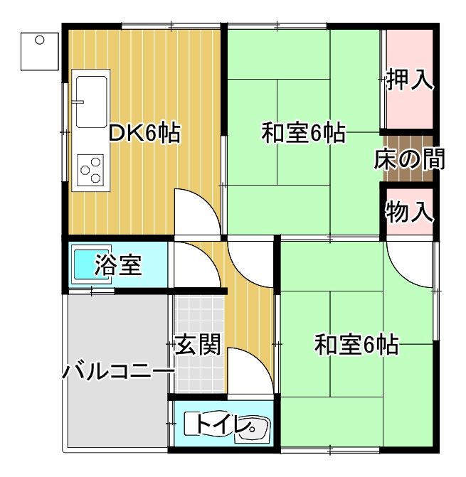 南吉田町借家 間取り