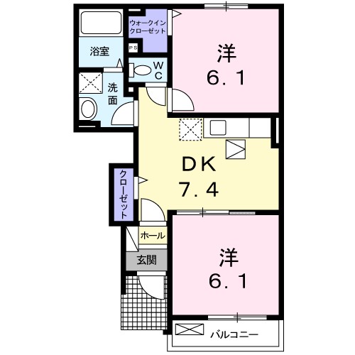 ミルト近見　Ⅰ 103号室 間取り