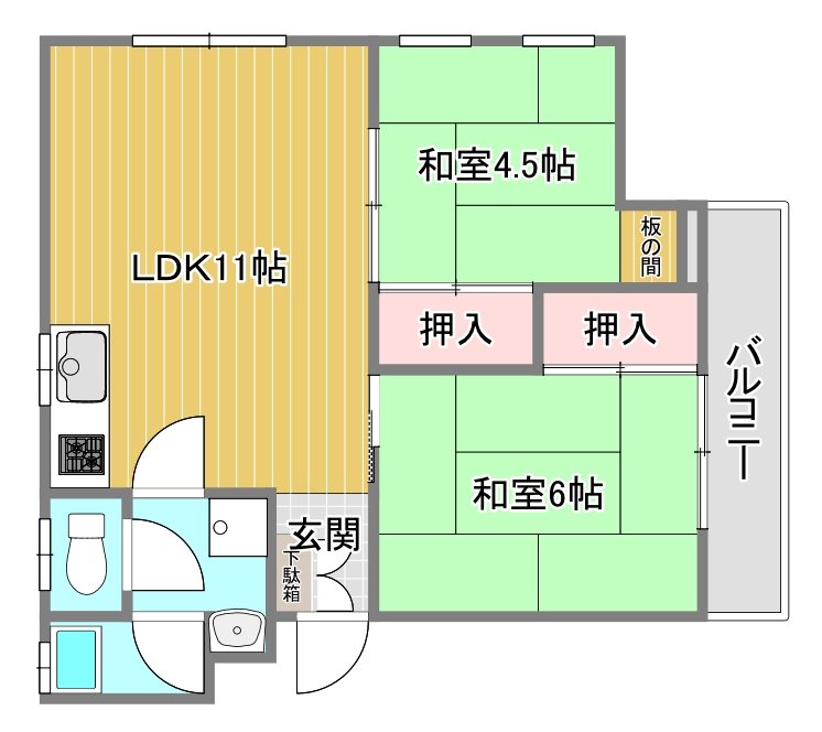 菅野ビル 301号室 間取り