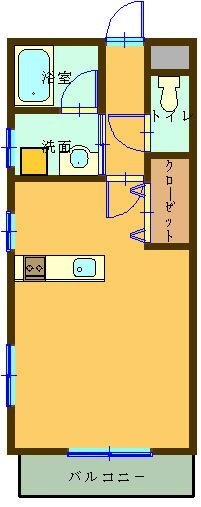 エスポワール　Ｂ棟 201号室 間取り