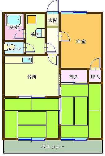 チカラビル 303号室 間取り