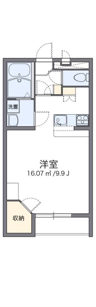 レオパレスＳｗｅｅｔ 102号室 間取り