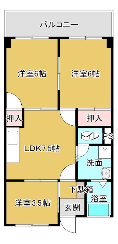 第3井上ビル 303号室 間取り