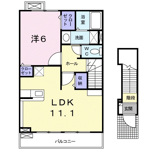 リラ 202号室 間取り