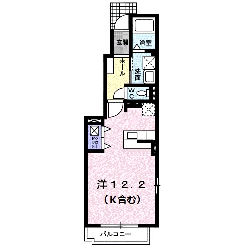シームリー　Ａ 101号室 間取り