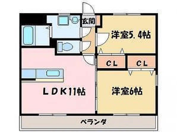 サンパティークⅠ 301号室 間取り