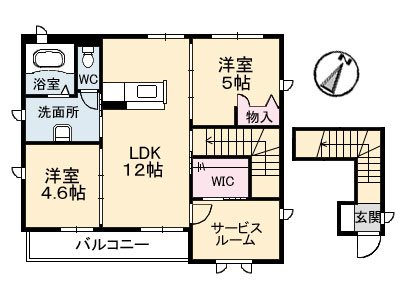 シャーメゾンB’シャモンテ 201号室 間取り
