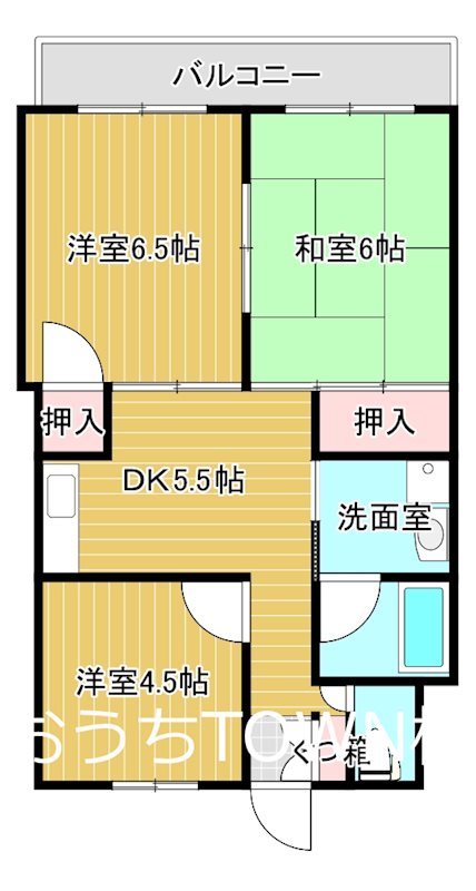 徳和マンション 201号室 間取り