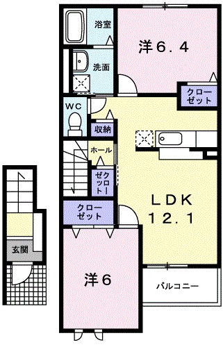 リーガハット２３ 202号室 間取り