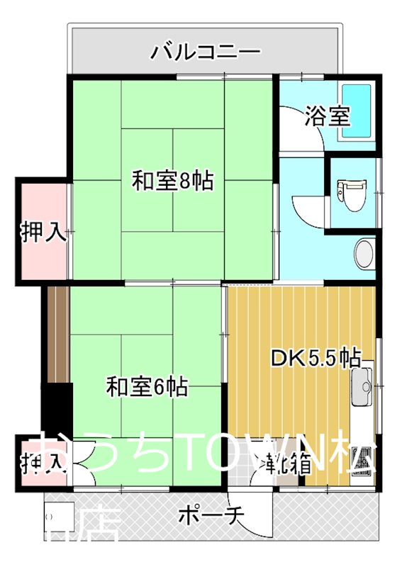 コーポサニーサイド 101号室 間取り