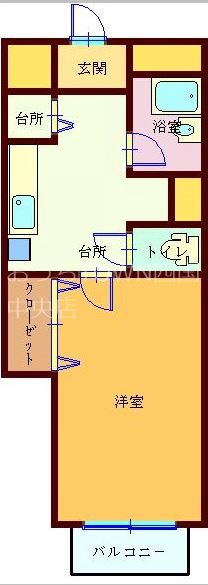 B.G　Fieldハイツ 102号室 間取り