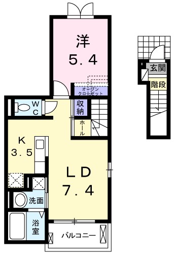 サンリットＫⅡ 201号室 間取り