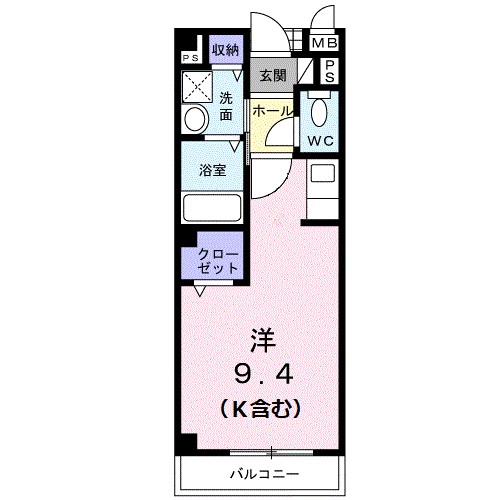 アルカディア 202号室 間取り
