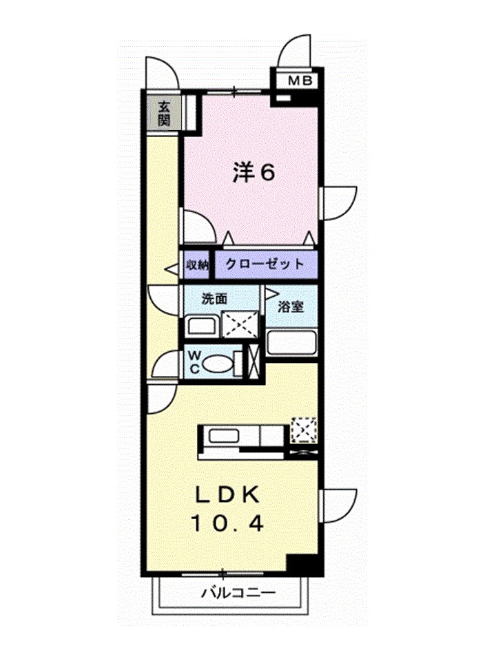 ＤＯＮＤＡハイツ 101号室 間取り