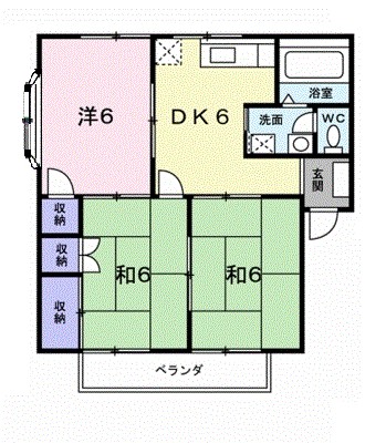 シティハイツ今村Ｃ 101号室 間取り