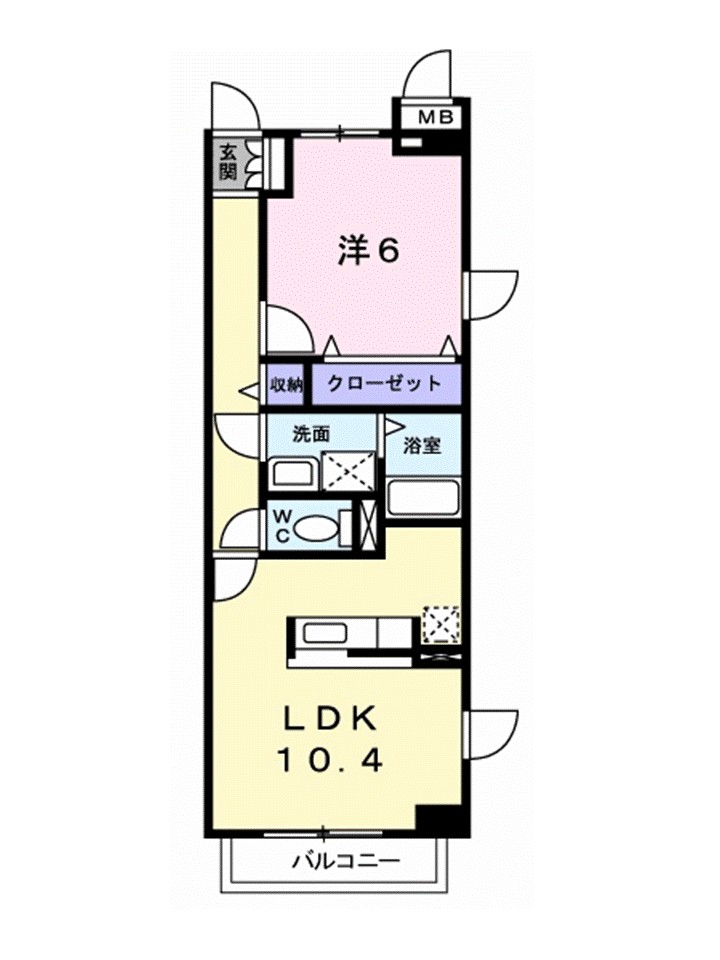 ＤＯＮＤＡハイツ 201号室 間取り