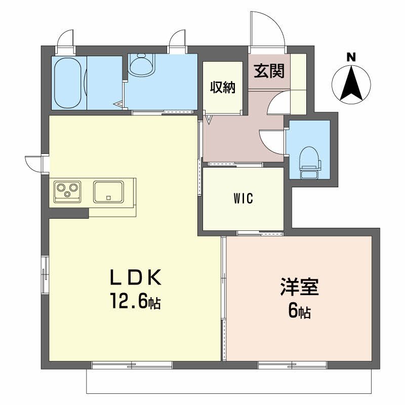 U.T.Ｓ．金栄　Ｂ棟 105号室 間取り