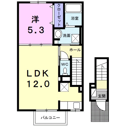 レジデンスＴ・ＮＯＲＴＨ 203号室 間取り