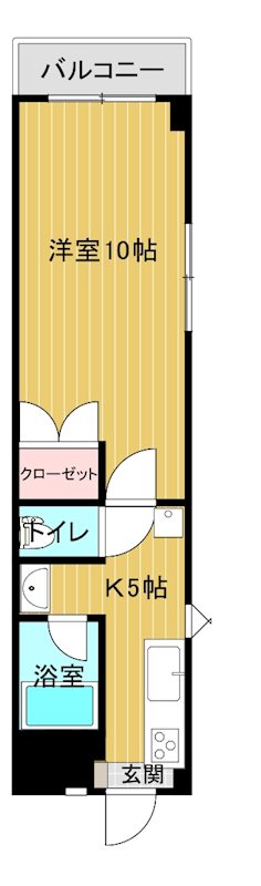 キャッスルエアポート 810号室 間取り