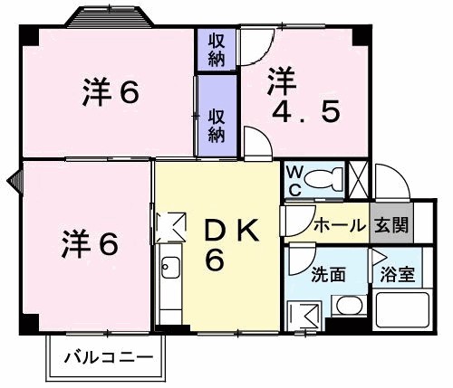 シャルマンハイムⅠ 202号室 間取り