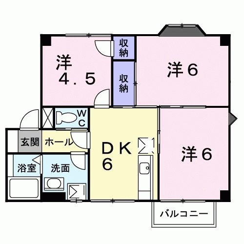 シャルマンハイムⅠ 201号室 間取り
