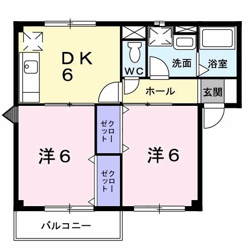 メゾン光峰Ａ棟 201号室 間取り