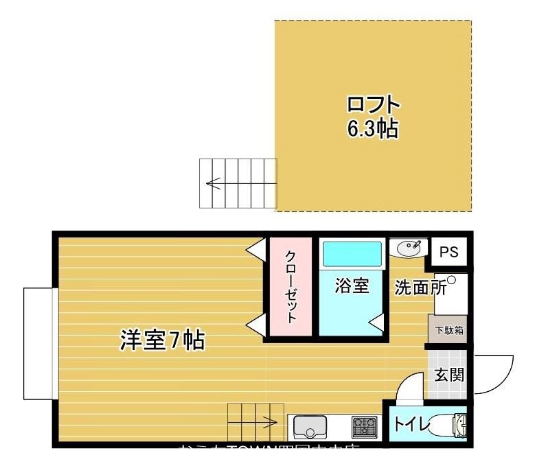 アトリエ 201号室 間取り