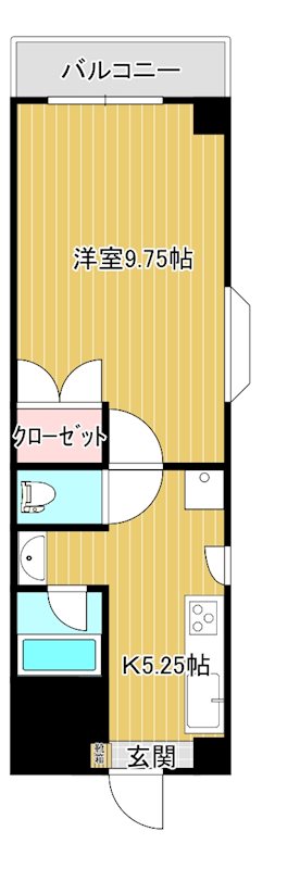 キャッスルエアポート 510号室 間取り