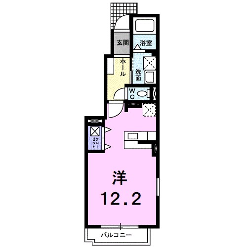 レジデンスＴⅠ　Ｂ 101号室 間取り