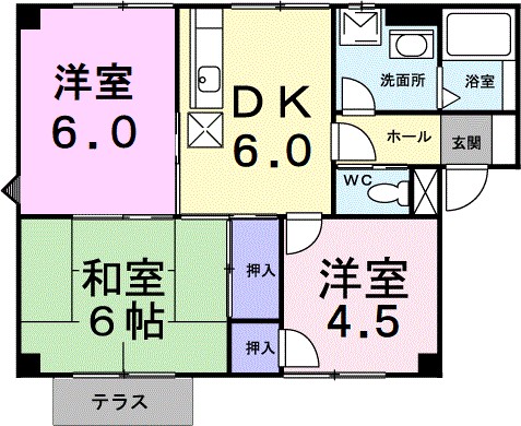 プラドール池田Ｂ 101号室 間取り