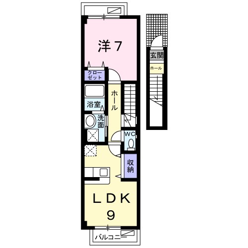 セレノ 202号室 間取り